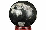 Polished Snowflake Stone Sphere - Pakistan #187519-1